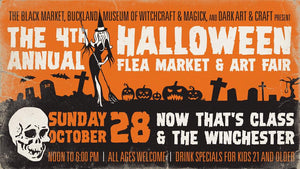 The 4th annual HALLOWEEN FLEA MARKET at Now That’s Class and ART FAIR at The Winchester