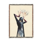 Metamorphosis Woven Art Blanket by Anna Chiara Stagi