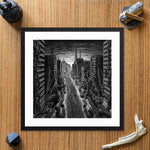 DEMO - THE AVENUE II Pedro De Kastro Framed Poster