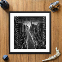 DEMO - THE AVENUE II Pedro De Kastro Framed Poster