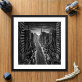DEMO - THE AVENUE II Pedro De Kastro Framed Poster