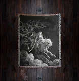 Death on the Pale Horse Gustave Doré Woven Art Blanket