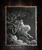 Death on the Pale Horse Gustave Doré Woven Art Blanket