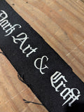 Dark Art & Craft Script Logo Patch