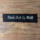 Dark Art & Craft Script Logo Patch
