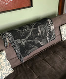 Death on the Pale Horse Gustave Doré Woven Art Blanket