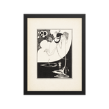 Aubrey Beardsley The Climax 1893 framed black and white art print
