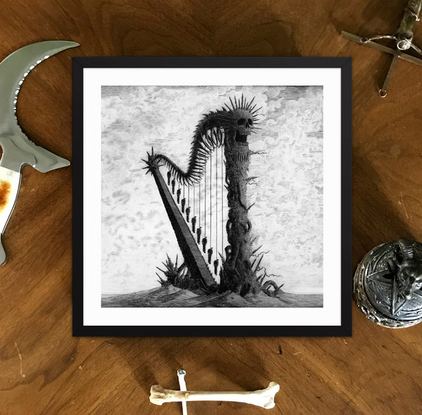 DEMO - The Harp Pedro De Kastro Framed poster