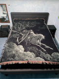 Death on the Pale Horse Gustave Doré Woven Art Blanket