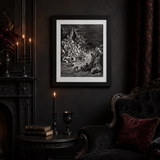 The World Is Destroyed by Water Gustave Doré Framed Poster