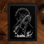 Helbiyon Chaos Knight Framed Poster Print