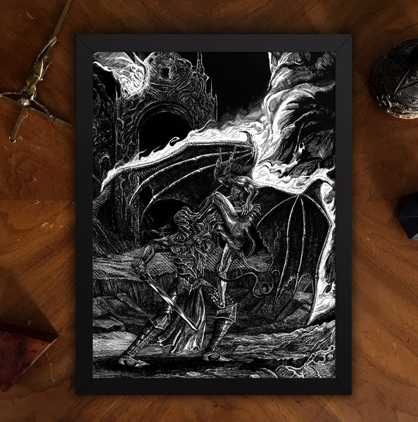 At Your Dying Faith Helbiyon Framed poster