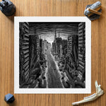 DEMO - THE AVENUE II Pedro De Kastro Giclée Art Prints