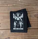 The Devil Tarot Raw Canvas Patch