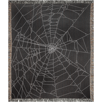 Spider Web Woven Halloween Blankets