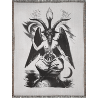 Baphomet Occult Woven Blanket