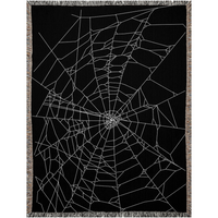 Spider Web Woven Halloween Blankets