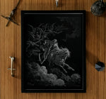 Death on the Pale Horse Doré Framed Dark Art Poster