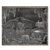 Lucifer, King of Hell Woven Art Blankets