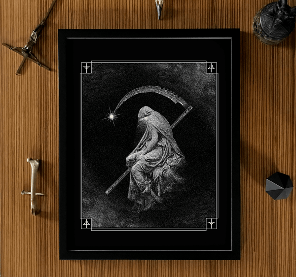 dark gothic art framed print