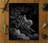 Death on the Pale Horse Gustave Doré Art Canvas