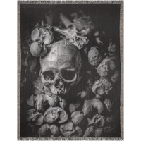 Skull and Bones Woven Blankets