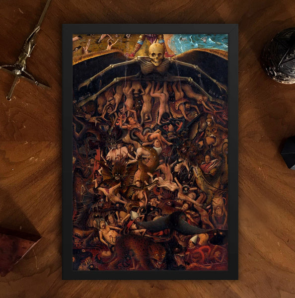 The Crucifixion; The Last Judgment Framed Poster