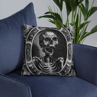 skull art pillow