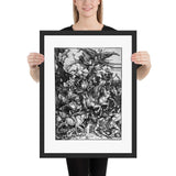 The Four Horsemen of The Apocalypse Albrecht Dürer Framed Poster