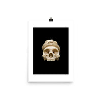 Carved Skull Poster Print Ivory model of a skull and snake, Europe, undated. Credit: Science Museum, London. CC BY