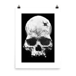 Inca Skull Poster Print creepy macabre skull art