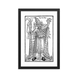 devil pope dark art print framed