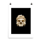 Carved Skull Poster Print momento mori