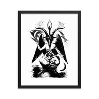 Sabbatic Goat Baphomet Framed Occult Art Poster
