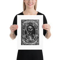Mors Ultima Linea Rerum Skull Art Poster