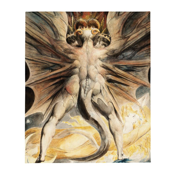 The Great Red Dragon William Blake Throw Blanket