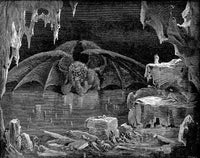 Lucifer, King of Hell Gustave Doré Framed poster